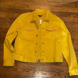 SALE! NWT yellow denim jacket J. Crew Small